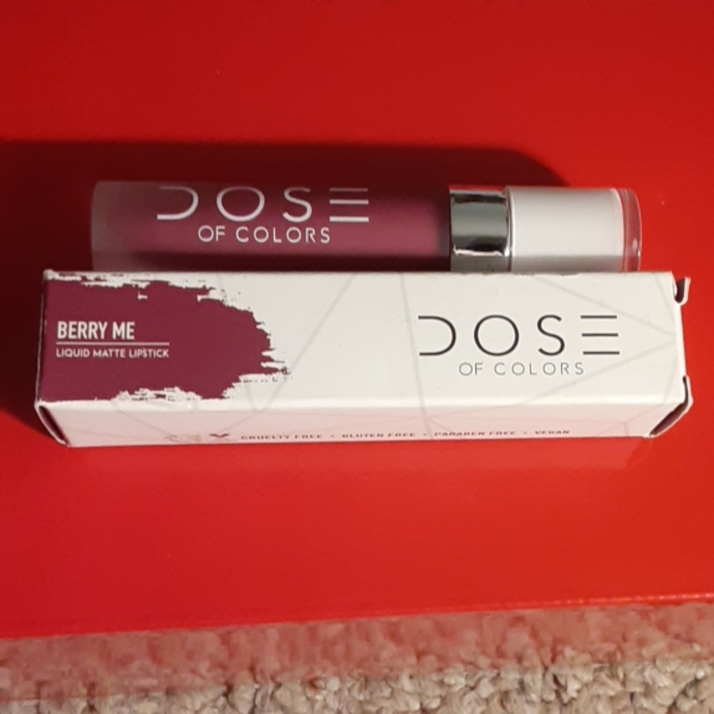 Dose of colors.  Liquid matte lipstick. Berry me.